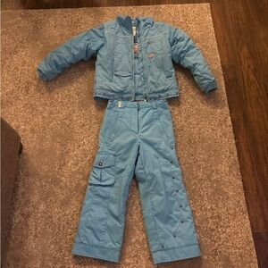 Blue Winter Jacket and Pants Set